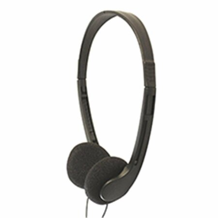 D & H DISTRIBUTING Headphone - Single 3.5 mm. Stereo Pin, Black MA38721